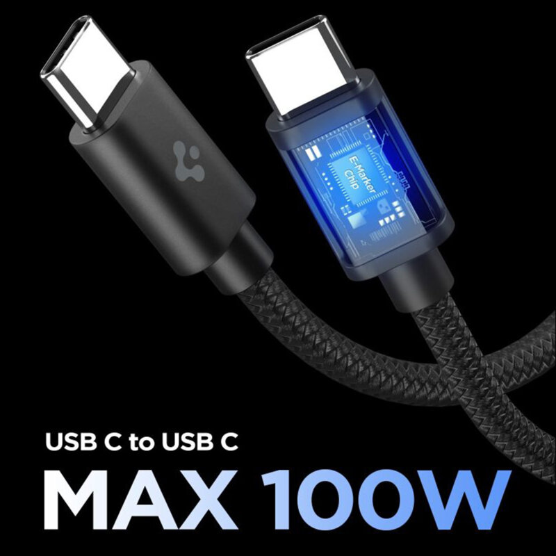 Incarcator Type-C Fast Charge Spigen, 45W, negru, ACH09474