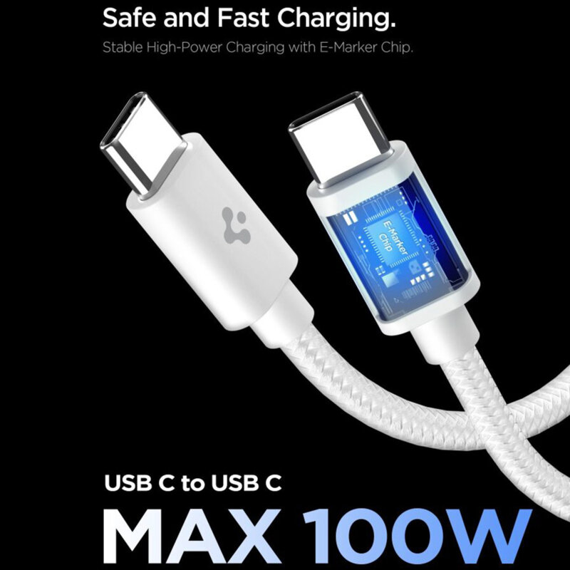Incarcator Type-C Fast Charge Spigen, 45W, alb, ACH09473