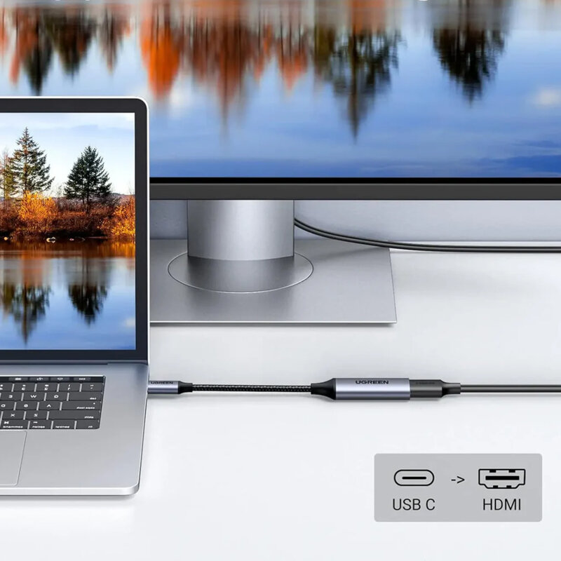 Adaptor video USB-C la HDMI, 4K@60Hz Ugreen, 10cm, 70444