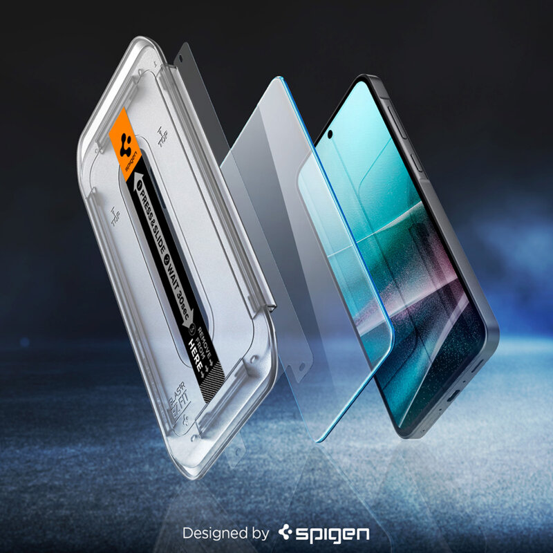 [Pachet 2x] Folie Samsung Galaxy A37 5G Spigen Glas.tR EZ Fit, transparenta