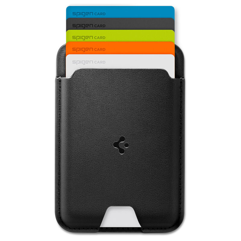 Portofel magnetic pentru telefon Spigen, negru/portocaliu, AFA11337