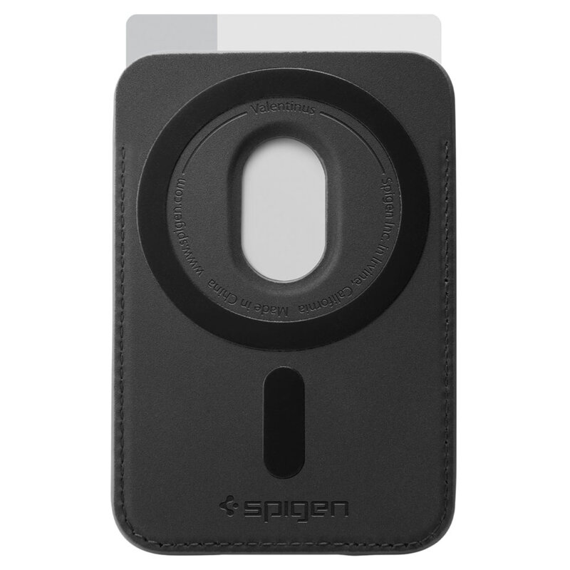 Portofel magnetic pentru telefon Spigen, negru/portocaliu, AFA11337