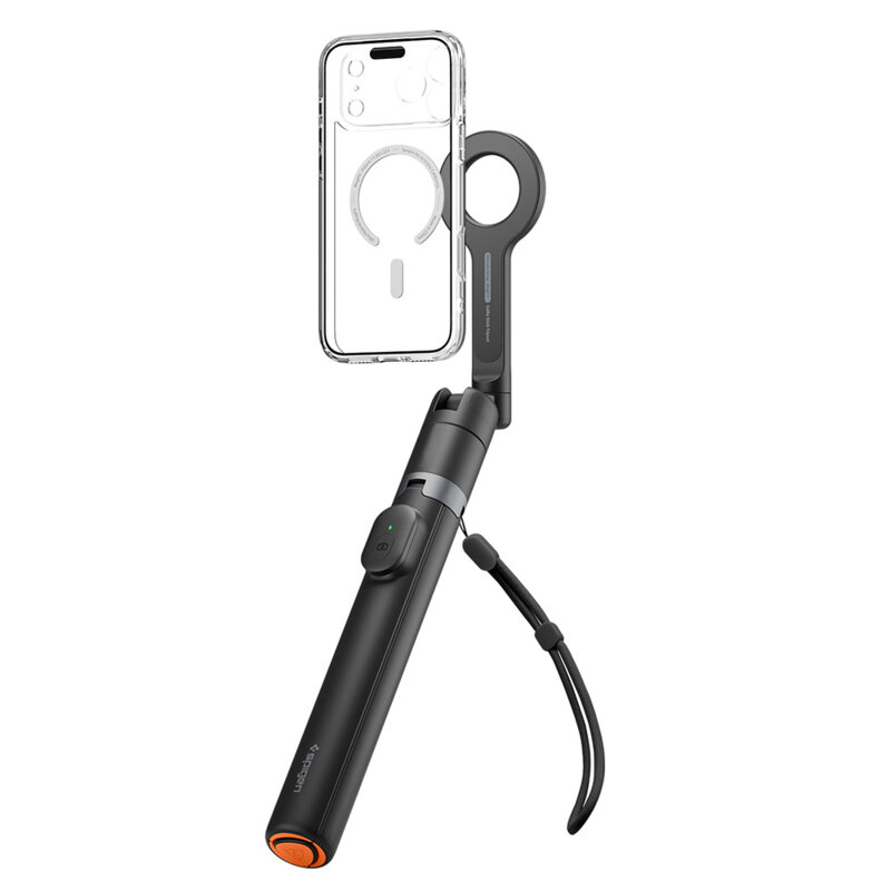 Selfie stick tripod MagSafe Bluetooth Spigen S582W, negru