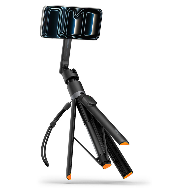 Selfie stick tripod MagSafe Bluetooth Spigen S582W, negru