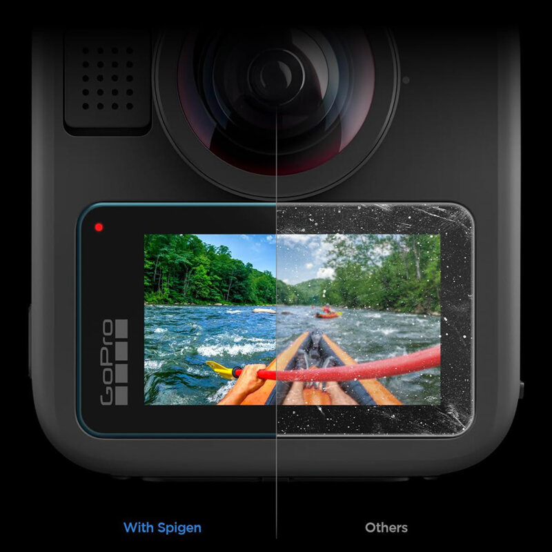 [Pachet 2x] Folie sticla Back Screen GoPro MAX 2 Spigen Glas.tR Slim (AGL11230) , transparent