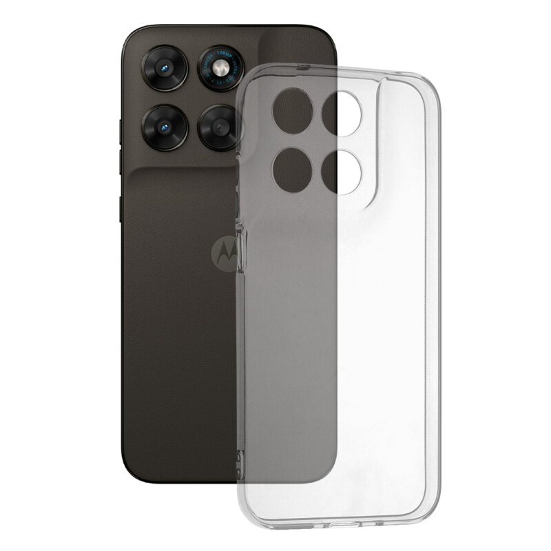 Husa Motorola Moto G77 Techsuit Clear Silicone, transparenta