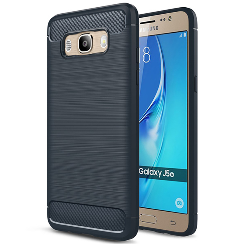Husa Samsung Galaxy J5 2016 J510 TPU Carbon Albastru