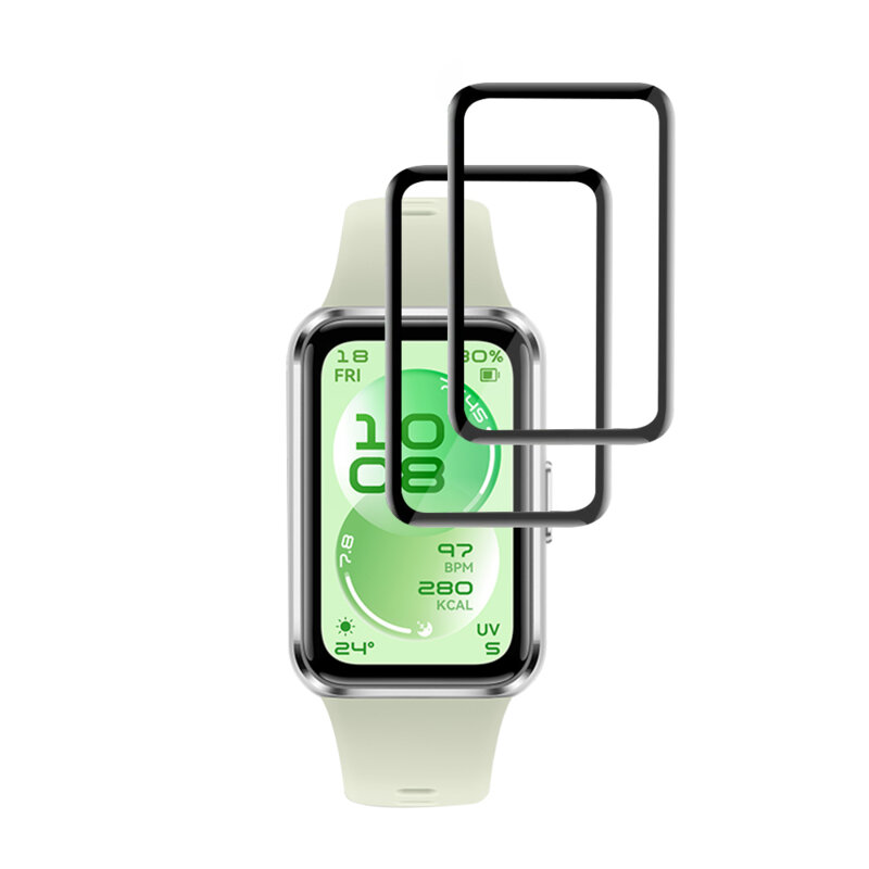 [Pachet 2x] Folie Huawei Band 11 Techsuit Nano Flex, negru