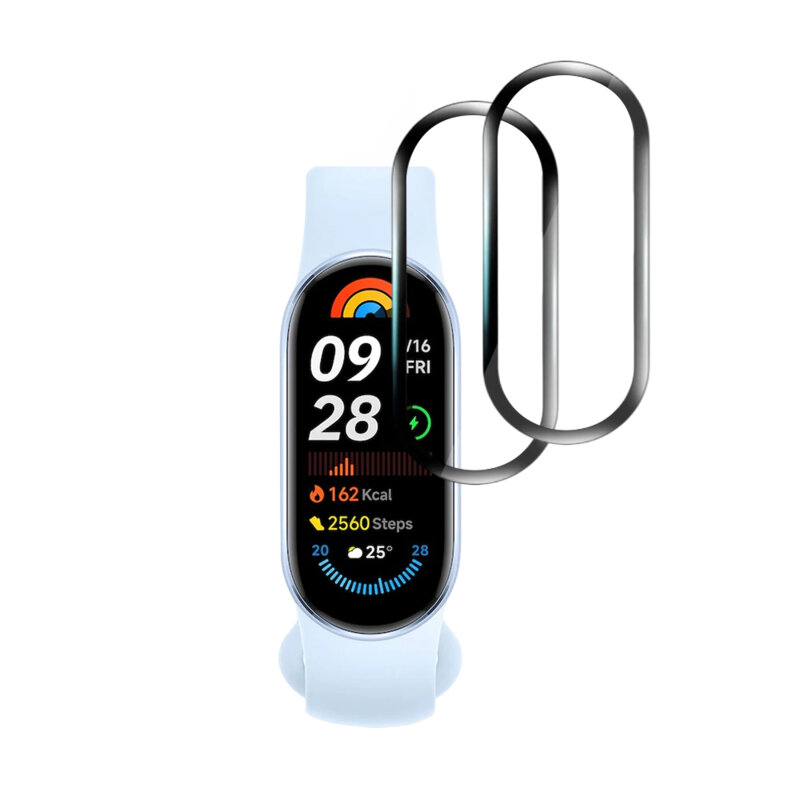 [Pachet 2x] Folie Xiaomi Mi Band 9 NFC Techsuit Nano Flex, negru