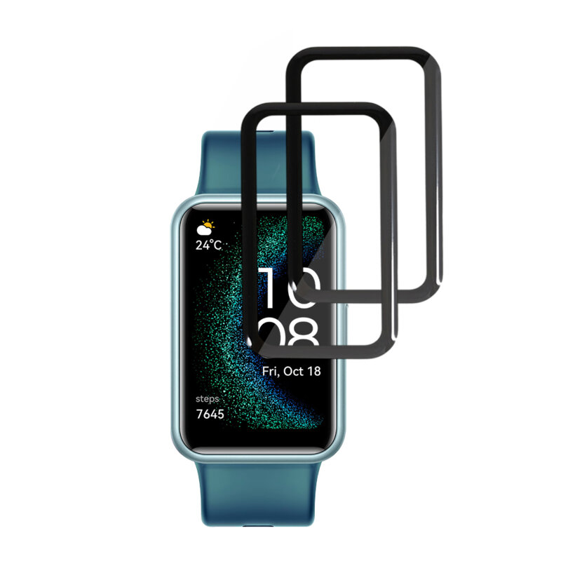 [Pachet 2x] Folie Huawei Watch FIT SE Techsuit Nano Flex, negru