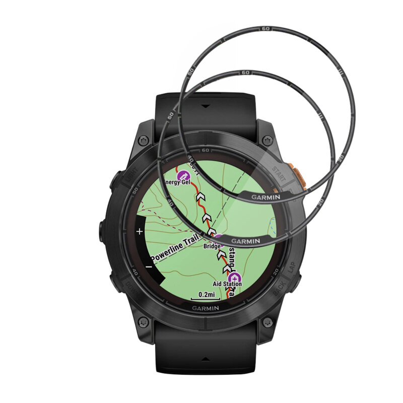 [Pachet 2x] Folie Garmin Fenix 7X Pro Solar Techsuit Nano Flex, negru