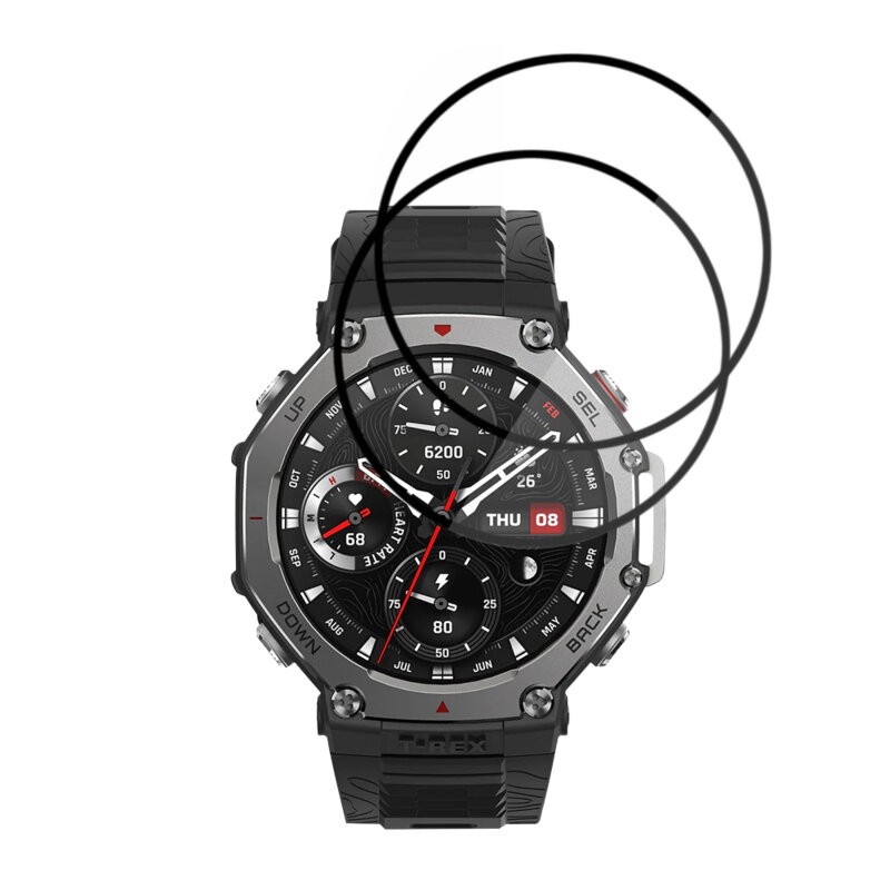 [Pachet 2x] Folie Amazfit T-Rex 3 Techsuit Nano Flex, negru