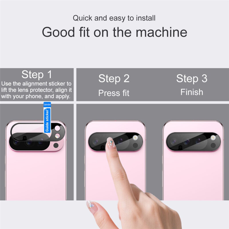 Folie camera Google Pixel 10a Techsuit Full Glass, negru