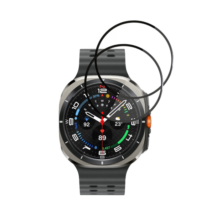 [Pachet 2x] Folie Samsung Galaxy Watch Ultra 47mm Techsuit Nano Flex, negru