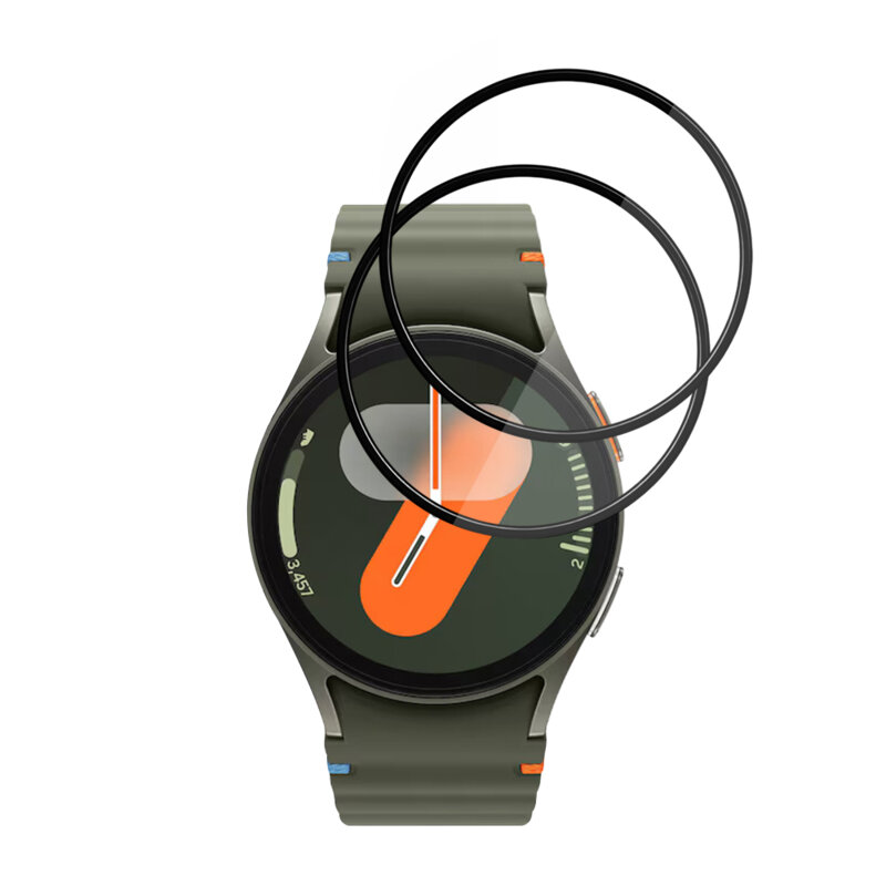 [Pachet 2x] Folie Samsung Galaxy Watch7 40mm Techsuit Nano Flex, negru