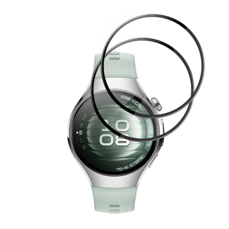 [Pachet 2x] Folie Huawei Watch 5 42mm Techsuit Nano Flex, negru