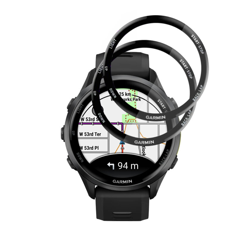[Pachet 2x] Folie Garmin Forerunner 570 47mm Techsuit Nano Flex, negru