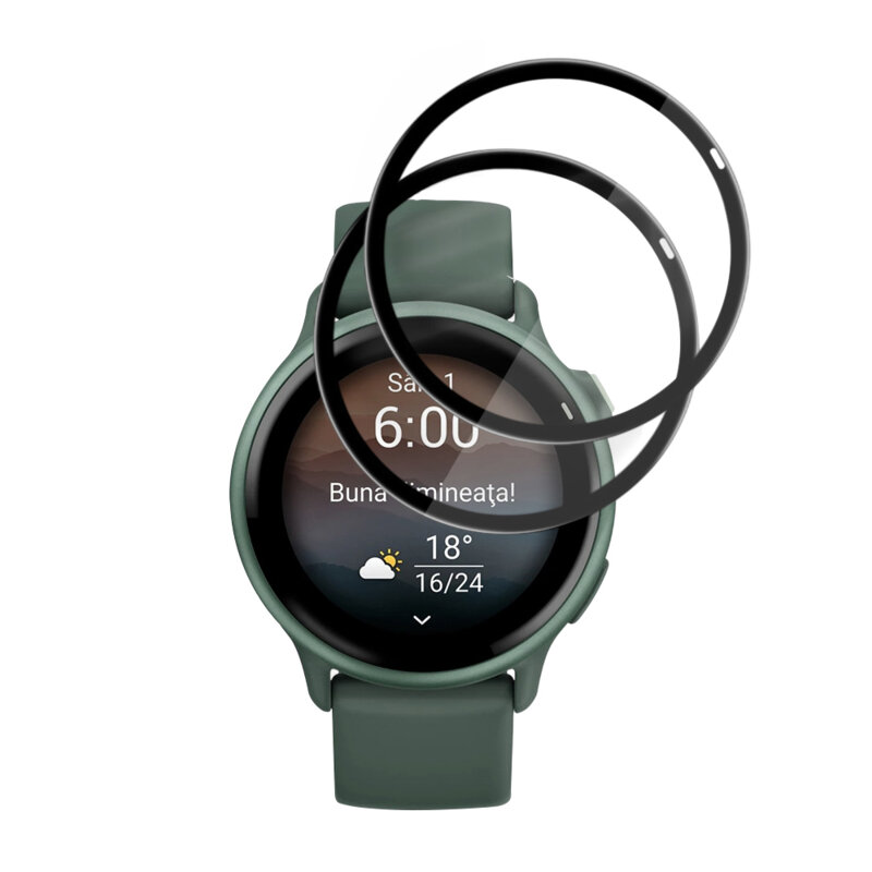 [Pachet 2x] Folie Garmin vivoactive 6 Techsuit Nano Flex, negru