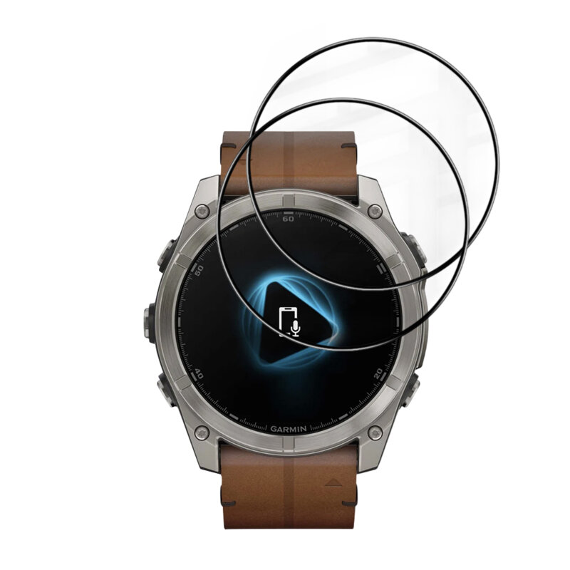 [Pachet 2x] Folie Garmin Fenix 8 51mm Techsuit Nano Flex, negru