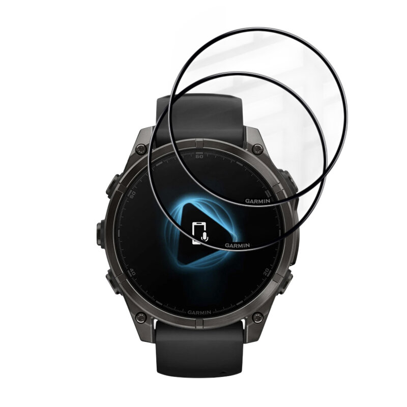[Pachet 2x] Folie Garmin Fenix 8 Pro 47mm Techsuit Nano Flex, negru