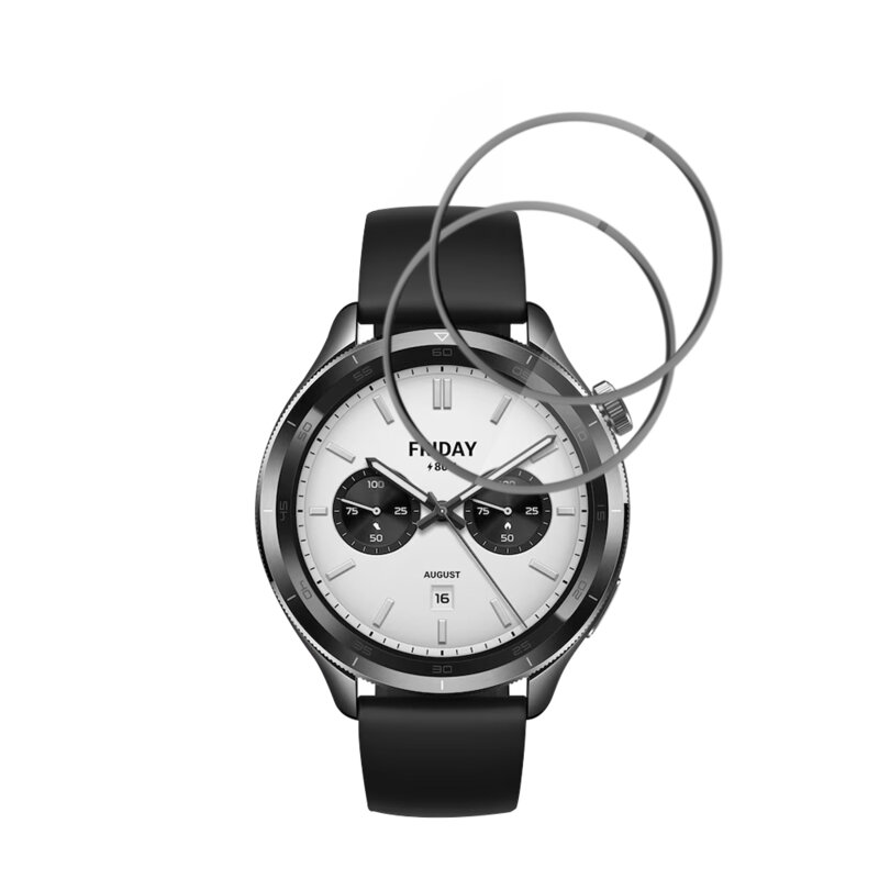 [Pachet 2x] Folie Xiaomi Watch S4 Techsuit Nano Flex, negru