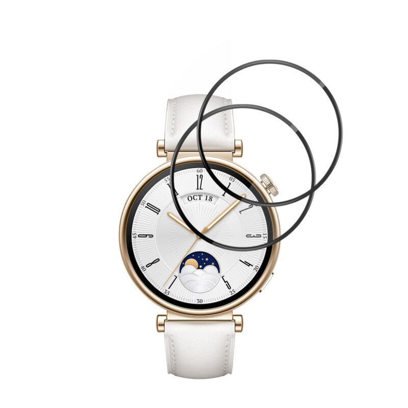 [Pachet 2x] Folie Huawei Watch GT 4 41mm Techsuit Nano Flex, negru