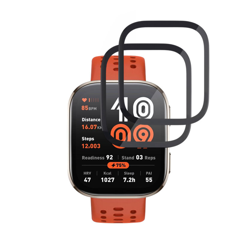 [Pachet 2x] Folie Amazfit Bip 6 Techsuit Nano Flex, negru