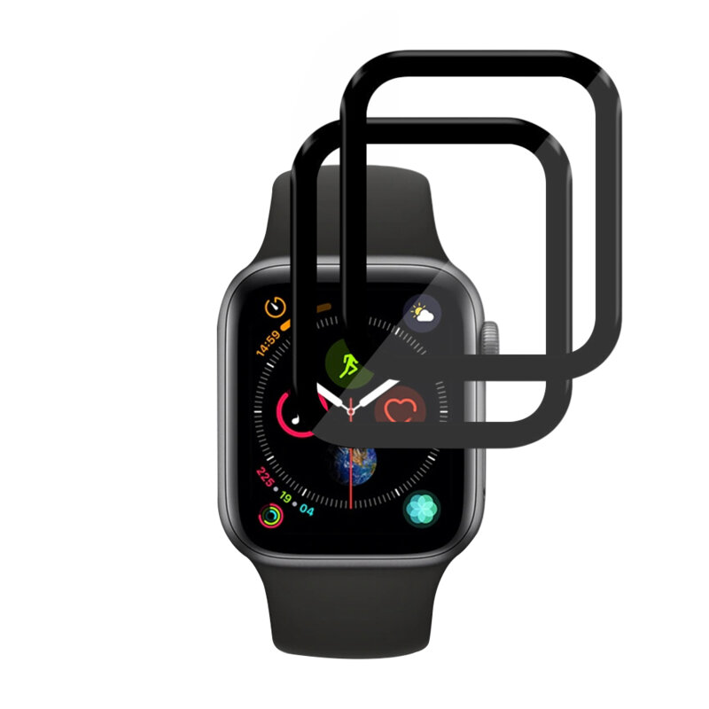 [Pachet 2x] Folie Apple Watch 6 40mm Techsuit Nano Flex, negru