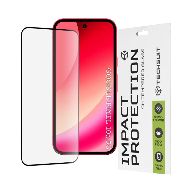Folie sticla Google Pixel 10a Techsuit 111D Full Glue Full Cover, negru