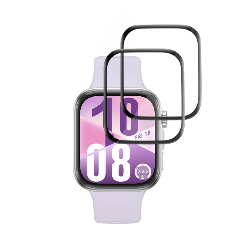 [Pachet 2x] Folie Huawei Watch Fit 4 Techsuit Nano Flex, negru