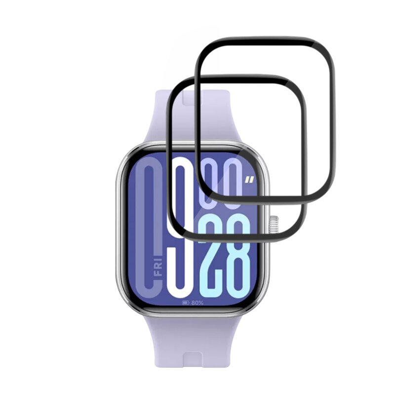 [Pachet 2x] Folie Xiaomi Redmi Watch 5 Techsuit Nano Flex, negru