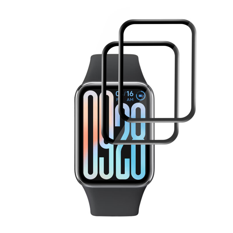 [Pachet 2x] Folie Xiaomi Smart Band 9 Pro Techsuit Nano Flex, negru