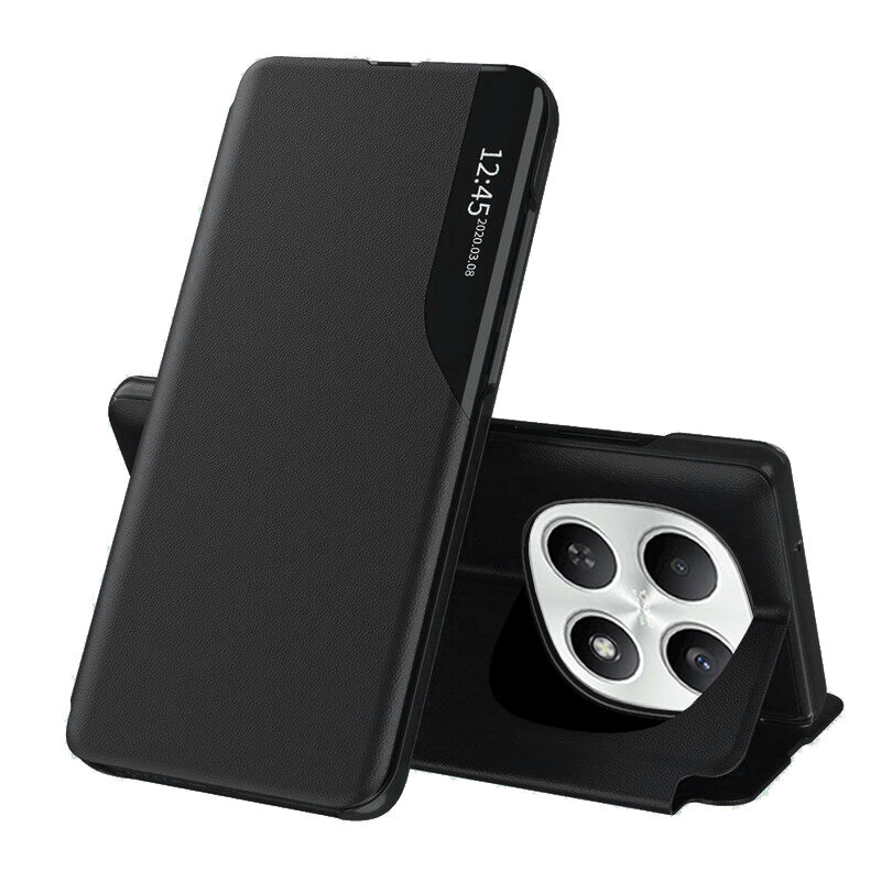 Husa Xiaomi Redmi Note 15 4G Eco Leather View flip tip carte, negru