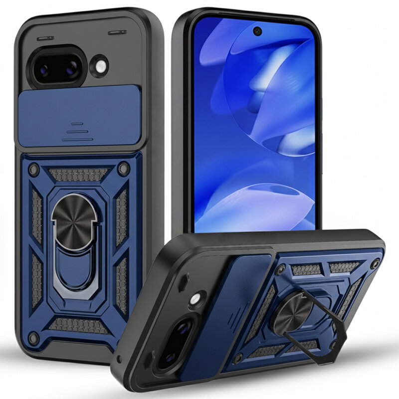 Husa Google Pixel 10a protectie camera Techsuit CamShield Series, albastru