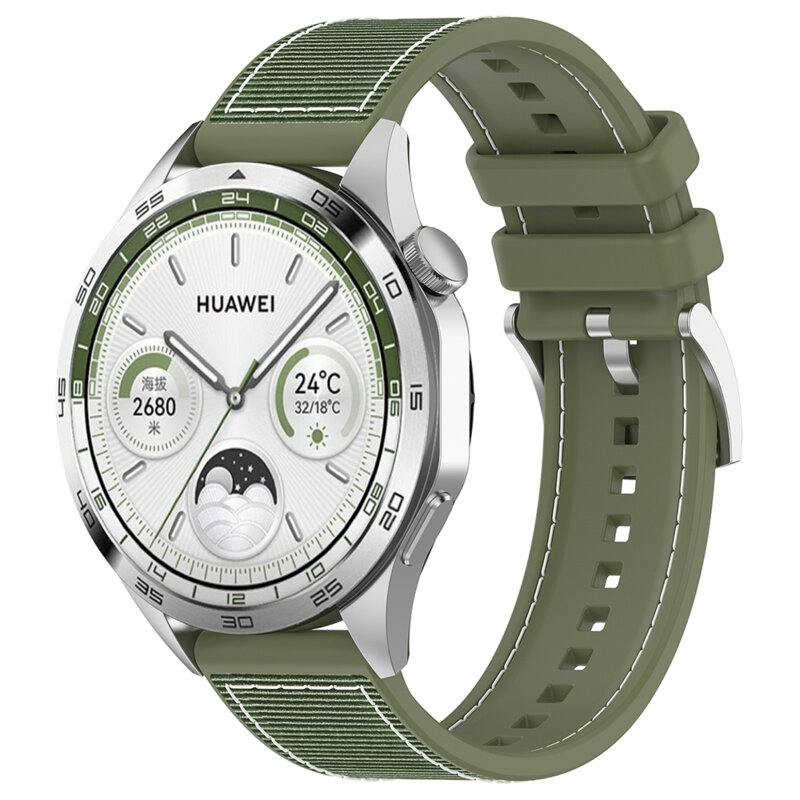 Curea Amazfit Active 3 Premium Techsuit, verde, W051