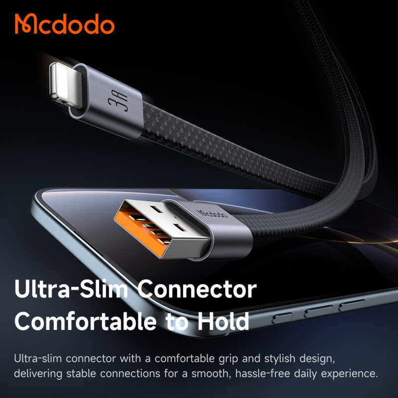 Cablu magnetic USB la Lightning 3A Mcdodo, 1m, CA-1160, negru