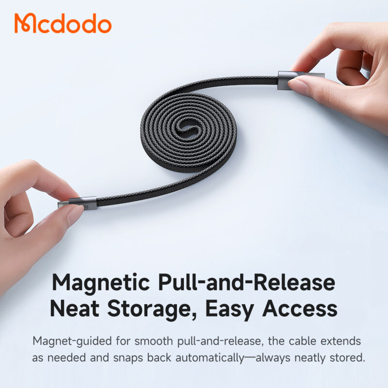 Cablu magnetic USB la Lightning 3A Mcdodo, 1m, CA-1160, negru