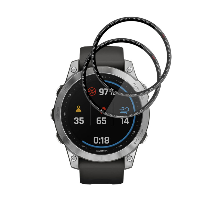 [Pachet 2x] Folie Garmin Fenix 7 Techsuit Nano Flex, negru
