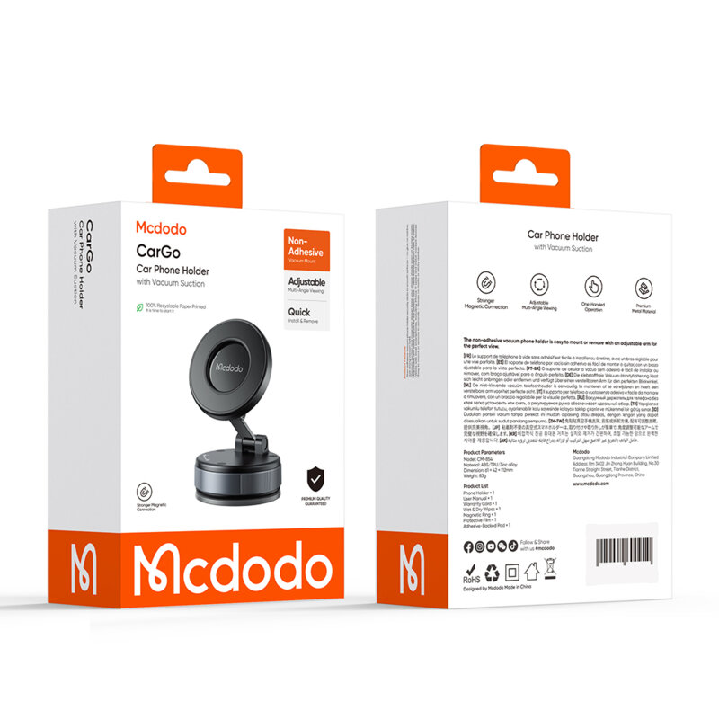Suport auto pliabil pentru telefon, Mcdodo, negru, CM-8540