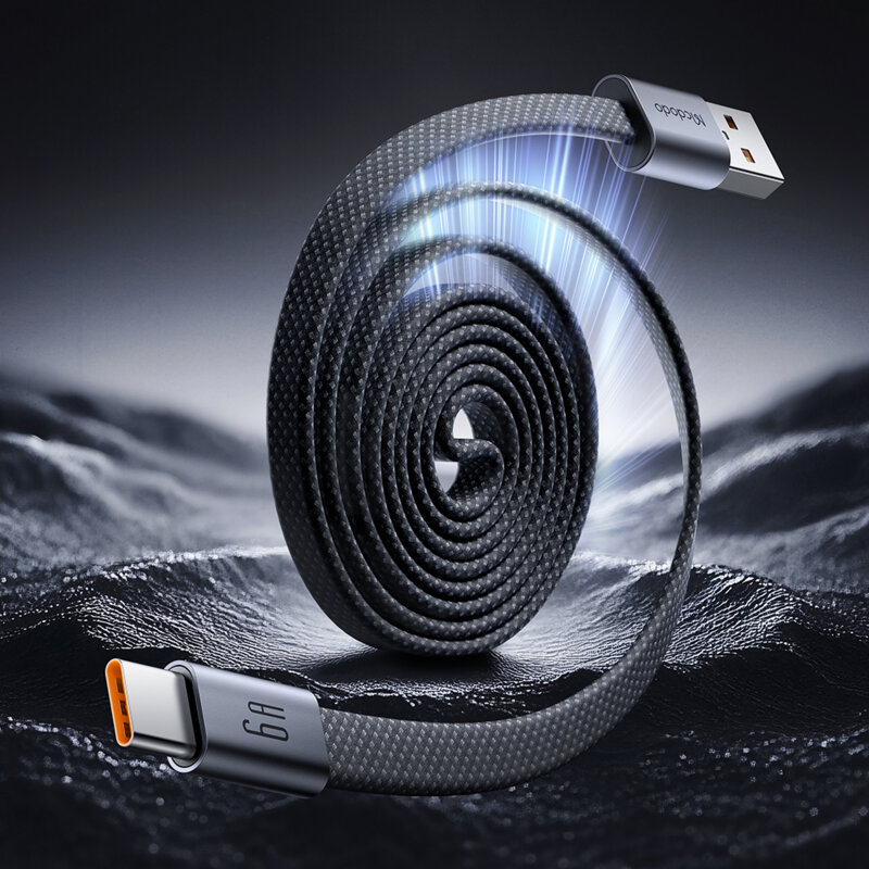 Cablu magnetic USB la Type-C 6A Mcdodo, 1m, CA-1200, negru