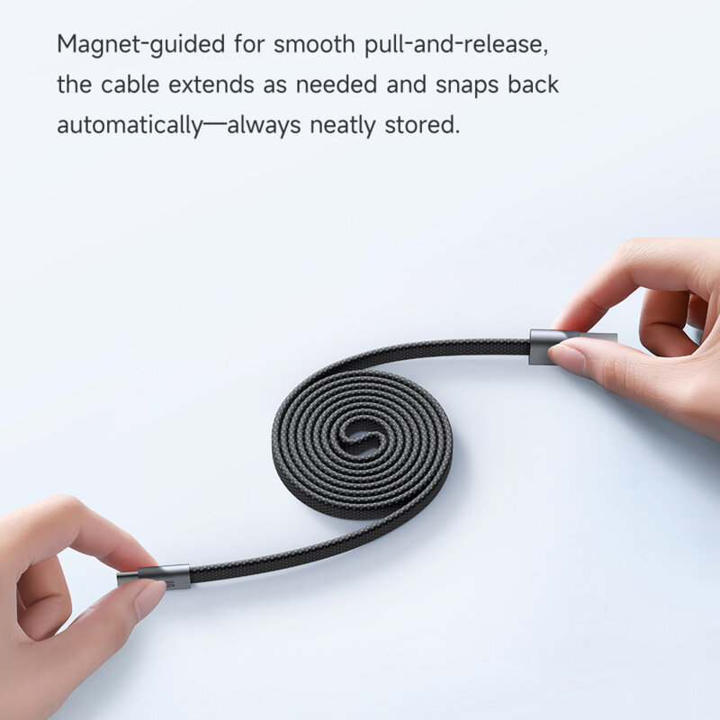 Cablu magnetic USB la Type-C 6A Mcdodo, 1m, CA-1200, negru