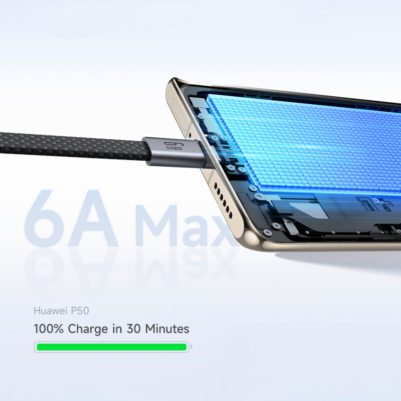 Cablu magnetic USB la Type-C 6A Mcdodo, 1m, CA-1200, negru