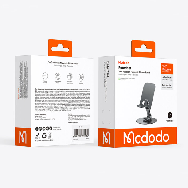 Suport birou pentru telefon universal, pliabil Mcdodo, TB-6920