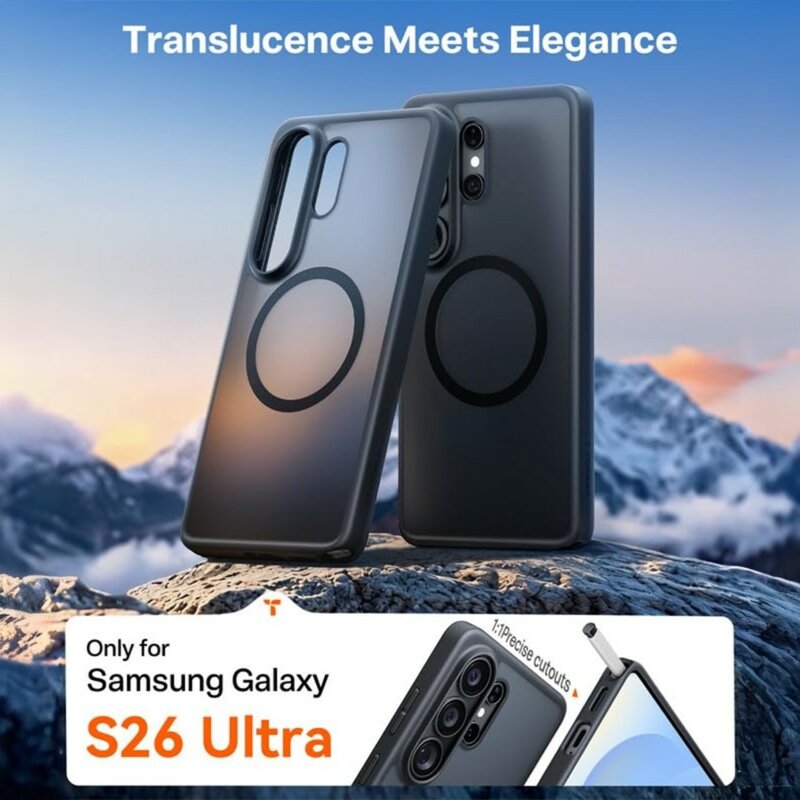 Husa Samsung Galaxy S26 Ultra Torras Guardian Magnetic Series, negru