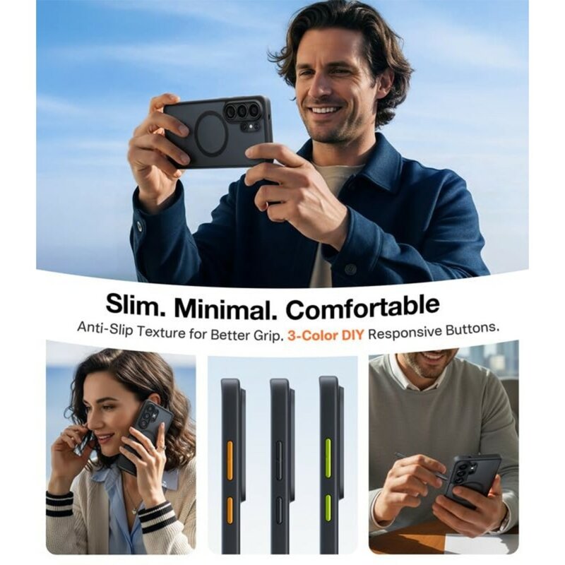 Husa Samsung Galaxy S26 Ultra Torras Guardian Magnetic Series, negru