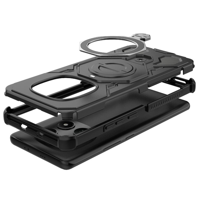 Husa Xiaomi Poco M8 5G Techsuit Carbon Shield PRO, alb