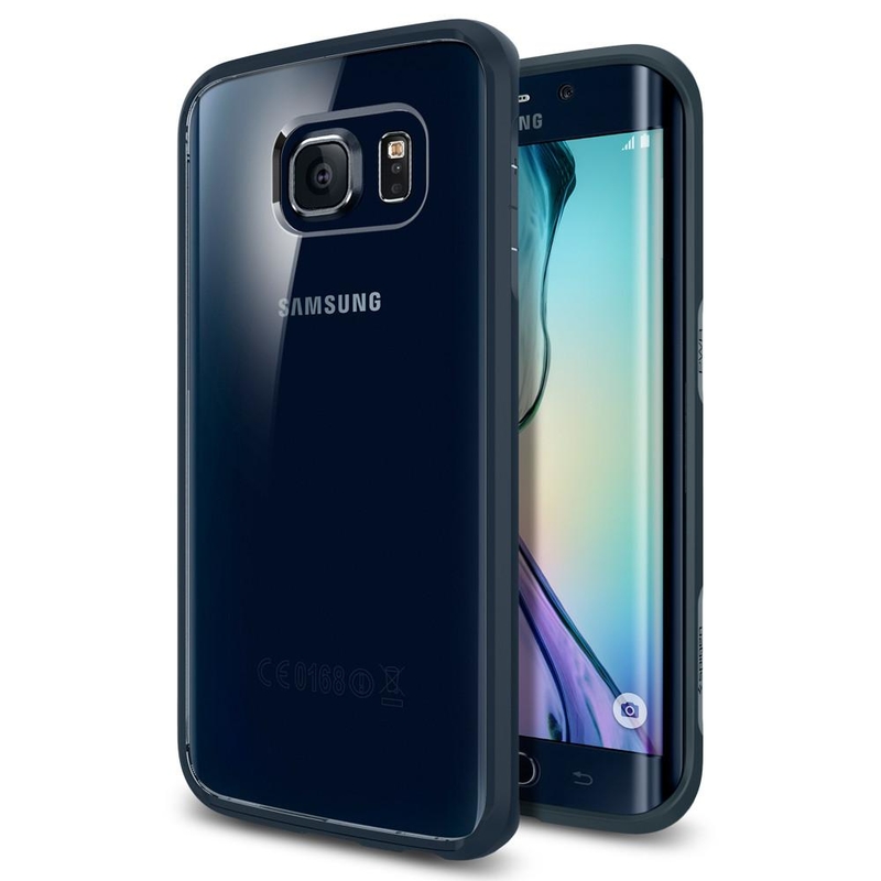 Bumper Spigen Samsung Galaxy S6 Edge Ultra Hybrid - Metal Slate