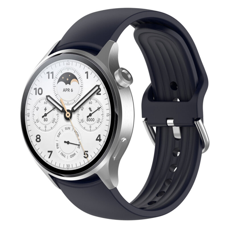 Curea Huawei Watch GT 5 Pro 46mm Techsuit, bleumarin, W003