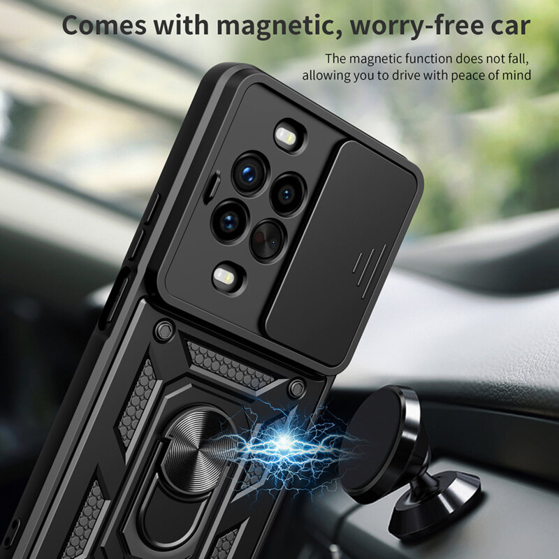 Husa Huawei nova 14 Pro protectie camera Techsuit CamShield Series, negru