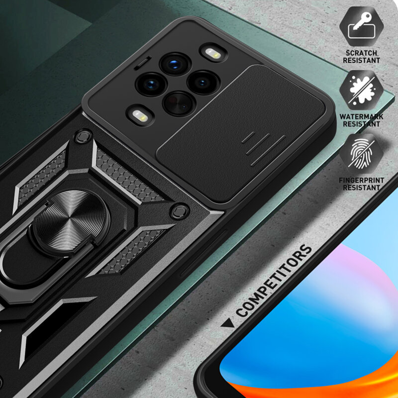 Husa Huawei nova 14 Pro protectie camera Techsuit CamShield Series, negru